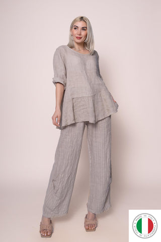 Linen Top - OS13626-26 Linen Italia - Best Value Italian Linen and Cotton in Canada