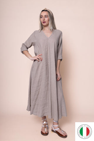 Linen Dress - OS1441-40 Linen Italia - Best Value Italian Linen and Cotton in Canada