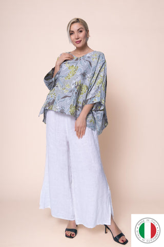 Linen Top - OS18156-83 Linen Italia - Best Value Italian Linen and Cotton in Canada