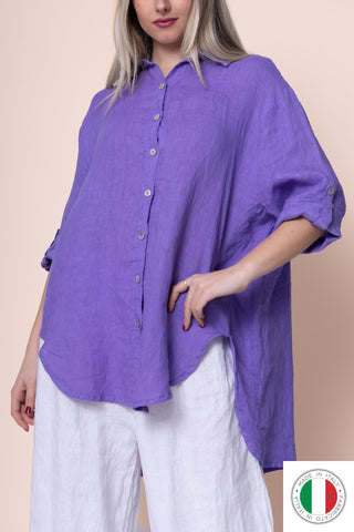 Linen Shirt - OS18899-106 Linen Italia - Best Value Italian Linen and Cotton in Canada