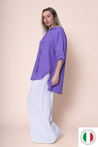 Linen Shirt - OS18899-106 Linen Italia - Best Value Italian Linen and Cotton in Canada