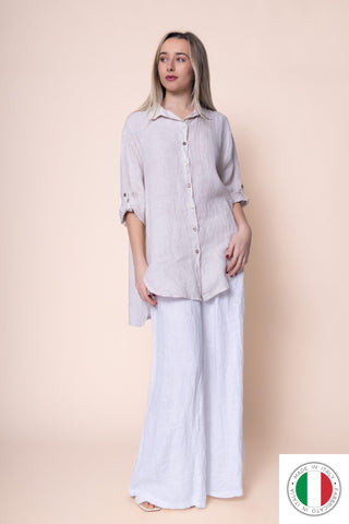 Linen Shirt - OS18899-110 Linen Italia - Best Value Italian Linen and Cotton in Canada