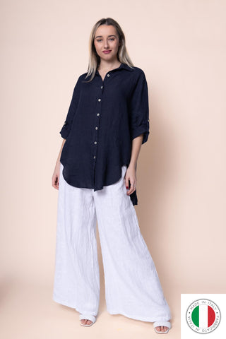 Linen Shirt - OS18899-71 Linen Italia - Best Value Italian Linen and Cotton in Canada