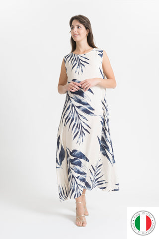 Linen Dress - OS38363-23 Linen Italia - Best Value Italian Linen and Cotton in Canada