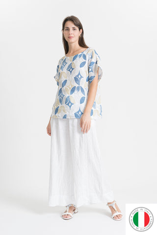 Linen Top - OS6675-11 Linen Italia - Best Value Italian Linen and Cotton in Canada