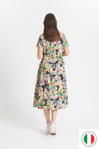 Cotton Dress - OS7784-43 Linen Italia - Best Value Italian Linen and Cotton in Canada