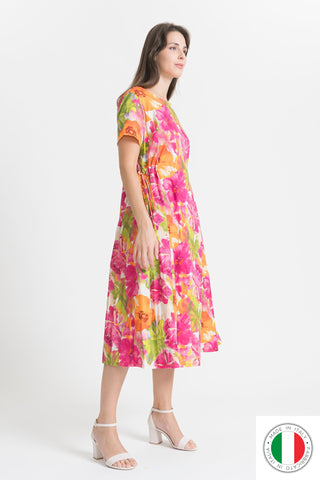 Cotton Dress - OS7784-140 Linen Italia - Best Value Italian Linen and Cotton in Canada