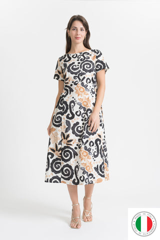 Cotton Dress - OS7784-26 Linen Italia - Best Value Italian Linen and Cotton in Canada