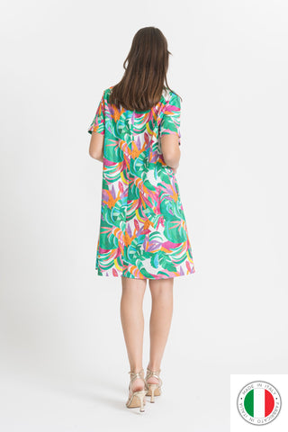 Cotton Dress - OS8311-151 Linen Italia - Best Value Italian Linen and Cotton in Canada