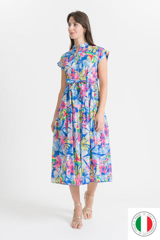 Cotton Dress - OS7244-117 Linen Italia - Best Value Italian Linen and Cotton in Canada