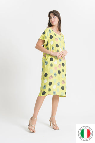 Linen Dress - OS18021-65 Linen Italia - Best Value Italian Linen and Cotton in Canada