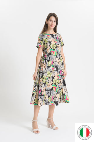 Cotton Dress - OS7784-43 Linen Italia - Best Value Italian Linen and Cotton in Canada