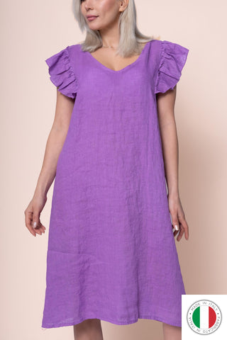 Linen Dress - OS11229-106 Linen Italia - Best Value Italian Linen and Cotton in Canada