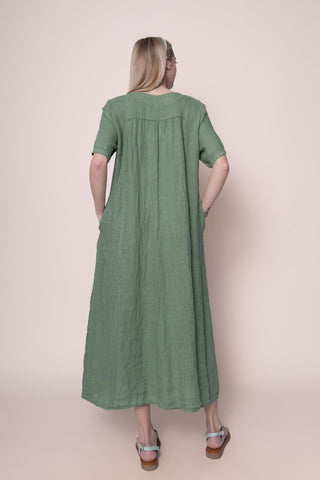 Linen Dress - OS13101-189 Linen Italia - Best Value Italian Linen and Cotton in Canada