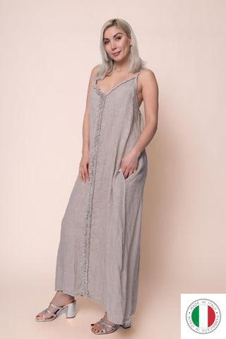 Linen Dress - OS13409-40 Linen Italia - Best Value Italian Linen and Cotton in Canada