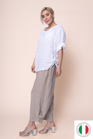 Linen Top - OS1429-11 Linen Italia - Best Value Italian Linen and Cotton in Canada