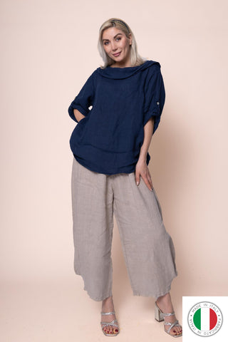 Linen Top - OS1429-71 Linen Italia - Best Value Italian Linen and Cotton in Canada