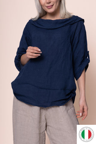 Linen Top - OS1429-71 Linen Italia - Best Value Italian Linen and Cotton in Canada