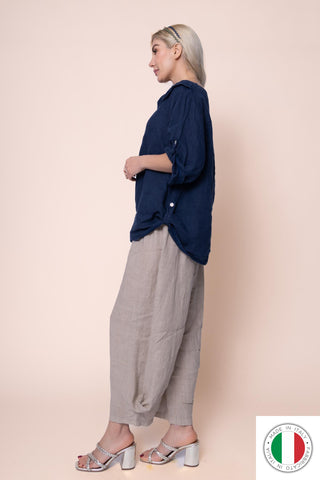 Linen Top - OS1429-71 Linen Italia - Best Value Italian Linen and Cotton in Canada