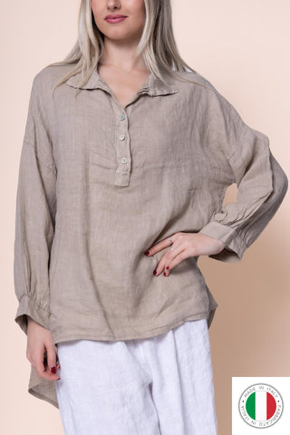 Linen Shirt - OS1431-94 Linen Italia - Best Value Italian Linen and Cotton in Canada