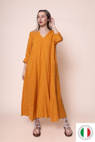 Linen Dress - OS1441-135 Linen Italia - Best Value Italian Linen and Cotton in Canada