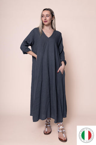 Linen Dress - OS1441-145 Linen Italia - Best Value Italian Linen and Cotton in Canada