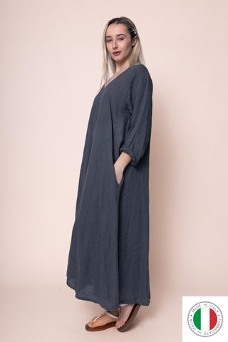 Linen Dress - OS1441-145 Linen Italia - Best Value Italian Linen and Cotton in Canada