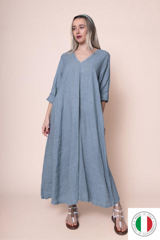 Linen Dress - OS1441-56 Linen Italia - Best Value Italian Linen and Cotton in Canada