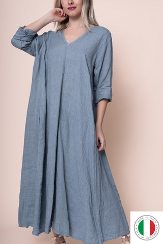 Linen Dress - OS1441-56 Linen Italia - Best Value Italian Linen and Cotton in Canada