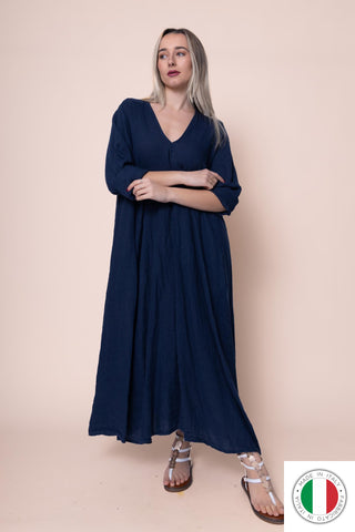 Linen Dress - OS1441-71 Linen Italia - Best Value Italian Linen and Cotton in Canada