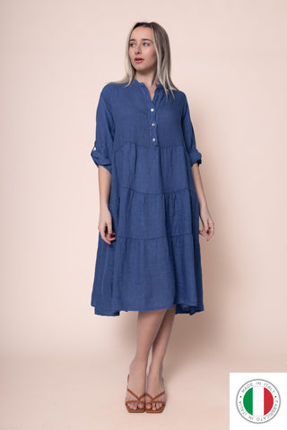 Linen Dress - OS1443-185 Linen Italia - Best Value Italian Linen and Cotton in Canada