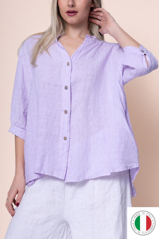 Linen Shirt - OS18730-59 Linen Italia - Best Value Italian Linen and Cotton in Canada