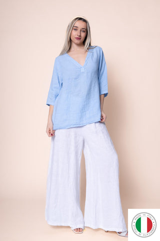 Linen Top - OS19078-31 Linen Italia - Best Value Italian Linen and Cotton in Canada