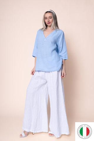 Linen Top - OS19078-31 Linen Italia - Best Value Italian Linen and Cotton in Canada