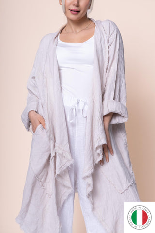 Linen Duster - OS18888-110 Linen Italia - Best Value Italian Linen and Cotton in Canada