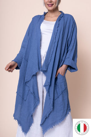 Linen Duster - OS18888-56 Linen Italia - Best Value Italian Linen and Cotton in Canada