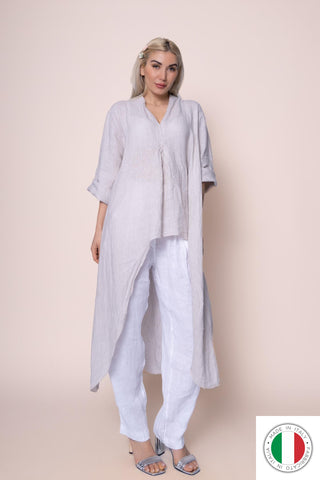 Linen Tunic - OS6841-110 Linen Italia - Best Value Italian Linen and Cotton in Canada