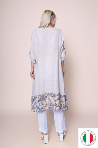 Linen Tunic - OS6970-110 Linen Italia - Best Value Italian Linen and Cotton in Canada