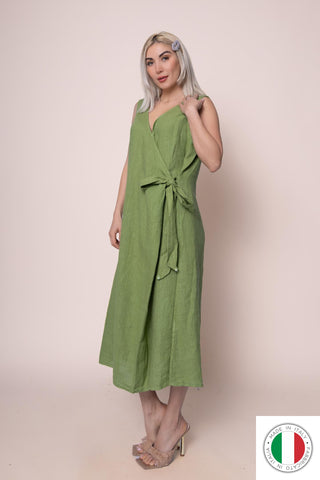 Linen Dress - OS7828-207 Linen Italia - Best Value Italian Linen and Cotton in Canada