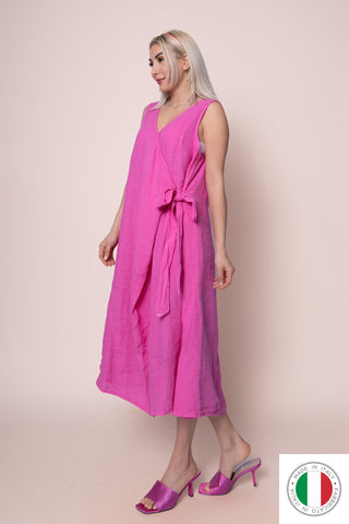 Linen Dress - OS7828-43 Linen Italia - Best Value Italian Linen and Cotton in Canada