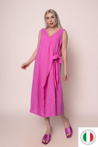 Linen Dress - OS7828-43 Linen Italia - Best Value Italian Linen and Cotton in Canada